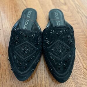 Sole Society PEACE Jeweled Mule